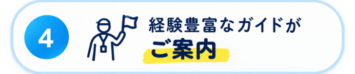 4.経験豊富なガイドがご案内